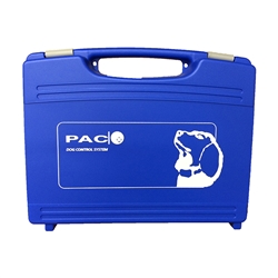 PACDOG Sturdy Carry Case for Dog Training System, black, with compartments for handset and collars