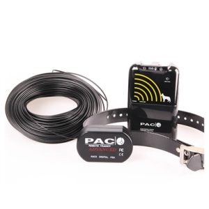 PAC Fence Extra Large Dog Containment System with 200m boundary wire roll, ideal for safely enclosing extra-large dogs in a large outdoor area.