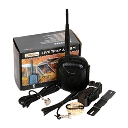 Live trap alarm device by UOVision Technology for PACDOG hunting, used to alert when a trap is triggered.