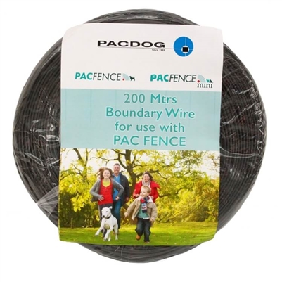 Roll of PAC Fence Boundary Wire, 200 meters, designed for use with PACDOG electronic pet fence systems.