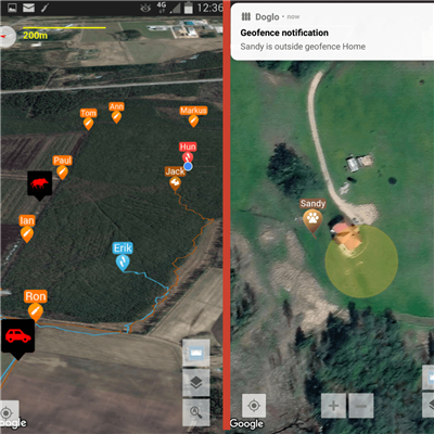 Dog Tracking Collar Medium/Large | GSM-GPS Tracker | PAC DOG Hunting - Image 5