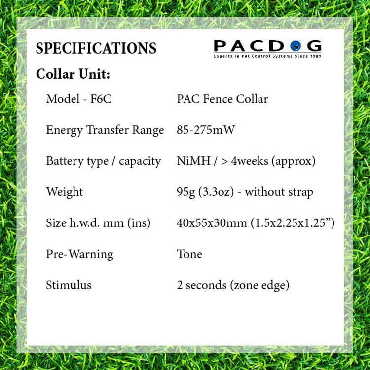 PAC Fence Medium/Large Dog Collar | F6C - Image 3